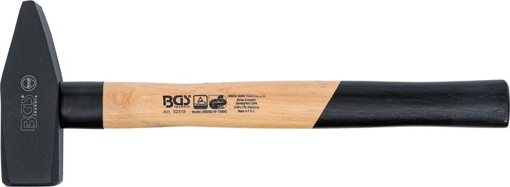 Produktbild BGS Schlosserhammer Hickory-Stiel DIN 1041 1500 g (1706 g)