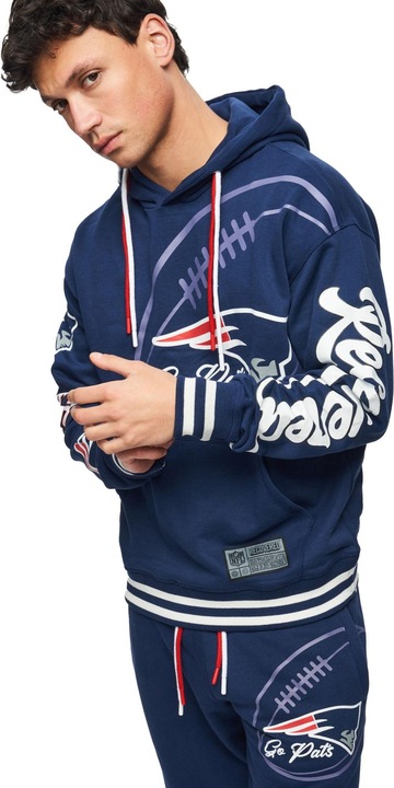 Produktbild Recovered Re:covered Fleece Hoody - PATCHES New England Patriots - XL (XL)