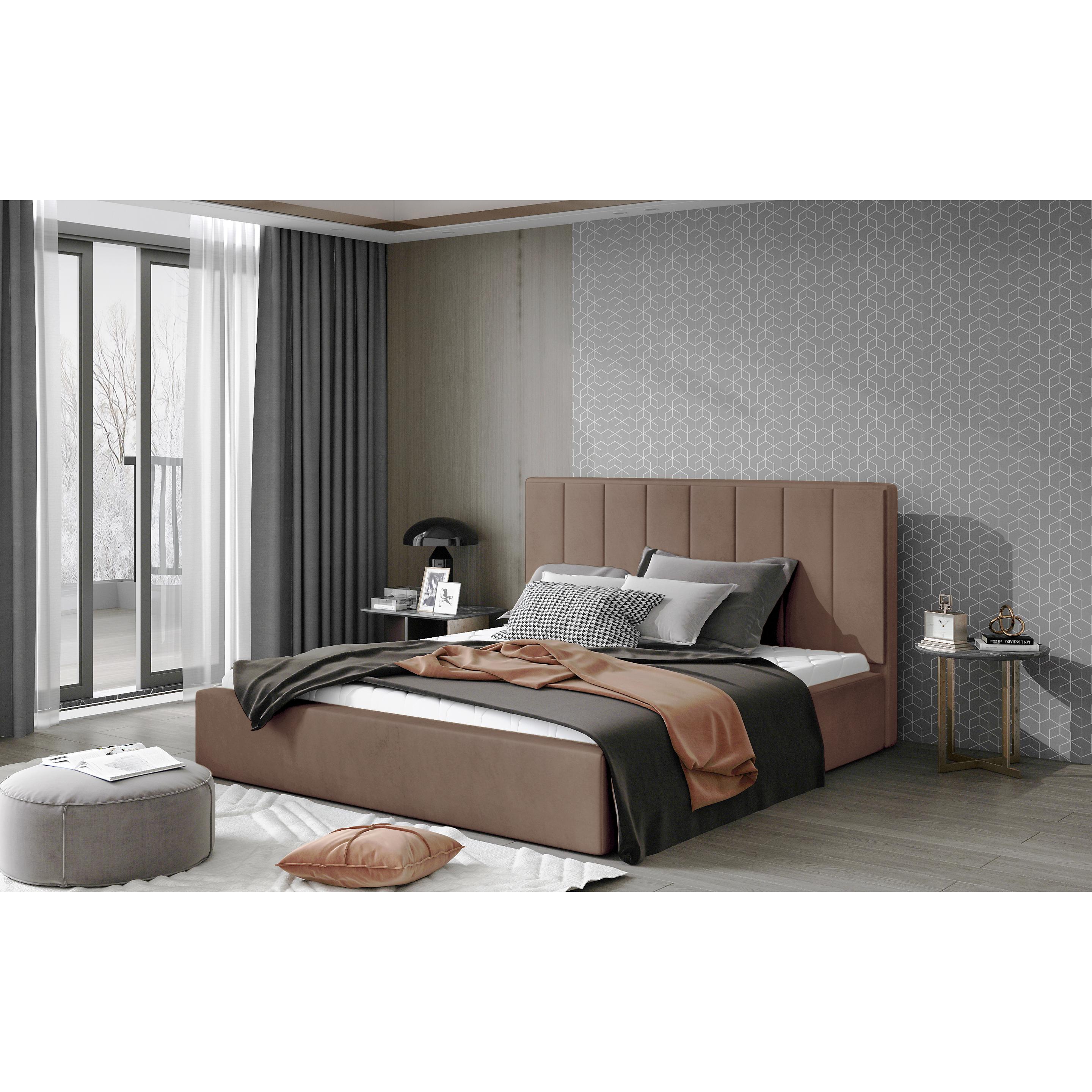 ELTAP, Bett, Audrey mit Stauraum (200 x 200 cm)