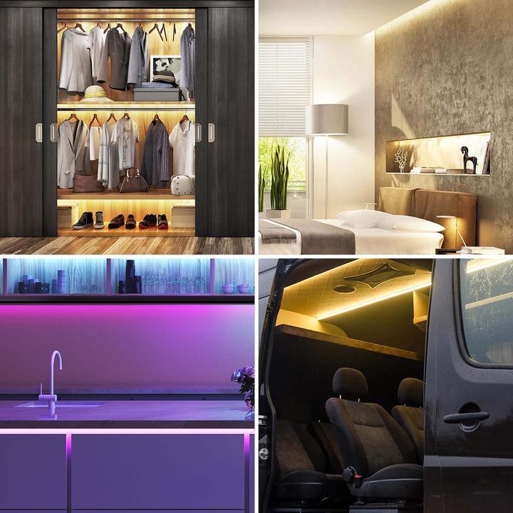 Immagine prodotto Nedis Striscia LED SmartLife | Bluetooth | RGB / bianco caldo | SMD | 2,00 m | IP20 | 2700 K | 380 lm | (Bianco caldo, 200 cm, Interno)