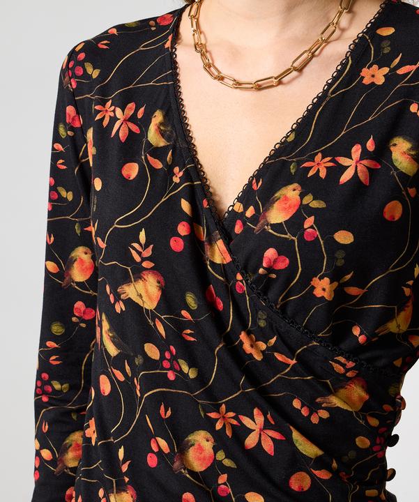 Produktbild Joe Browns Robin Print Jersey Wrap Top (36)