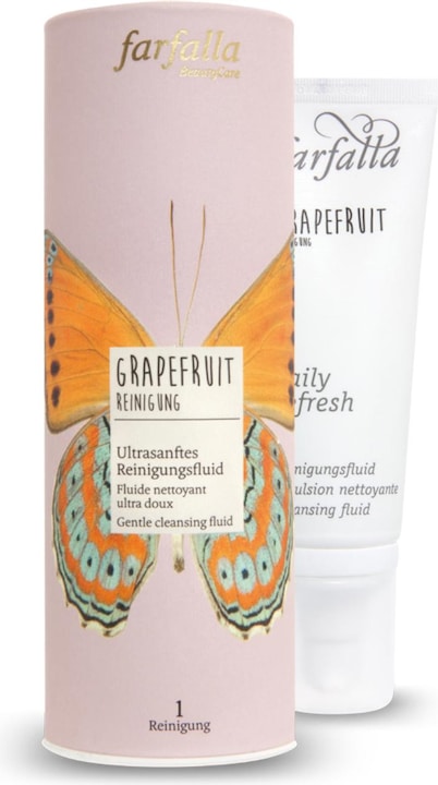 Immagine prodotto Farfalla GRAPEFRUIT Cleansing - Fluido detergente ultrasoft (Lozione detergente, 75 ml)