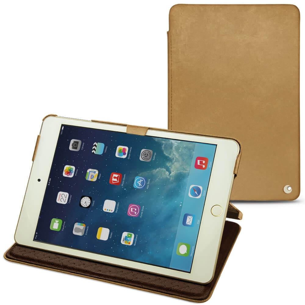 Noreve Lederschutzhülle horizontal (iPad Mini 5), Tablet Hülle, Braun