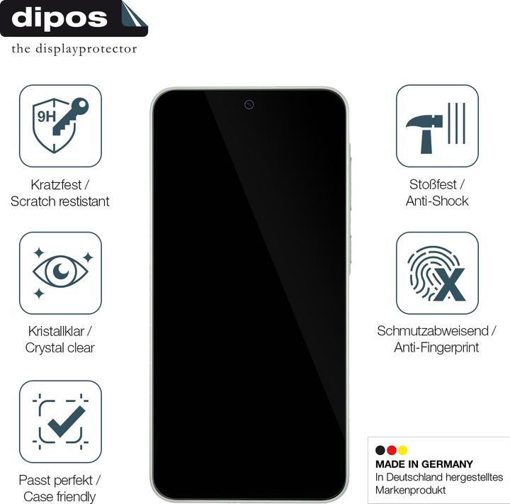 Produktbild Dipos Anti-Shock Displayschutz 9H (1 Stück, Samsung Galaxy A26)