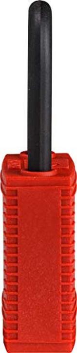 Actual product image Brady Safekey nylon safety lock with nylon shackle, red, shackle height 38 mm, shackle diameter 6.4 mm