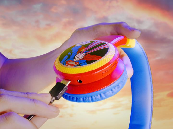 Produktbild Emoji Superman - Junior Bluetooth Kinderkopfhörer - LED Lights