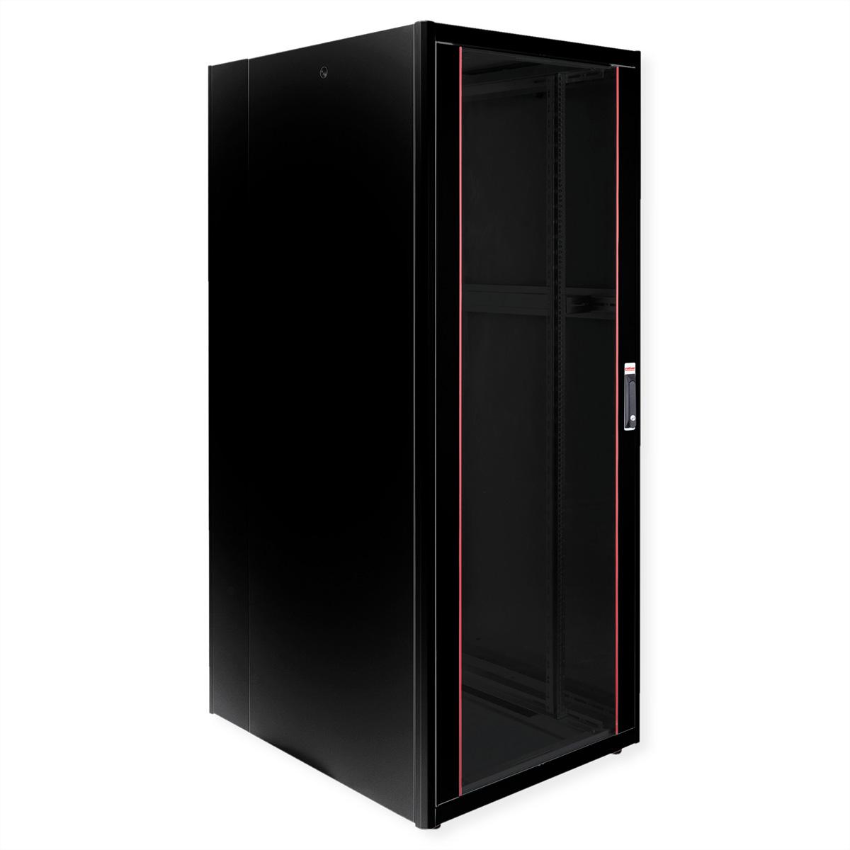 Thumbnail - Roline 19-Zoll Netzwerkschrank Basic 42 HE (42 HE, 19 Zoll Rack), Serverschrank, Schwarz