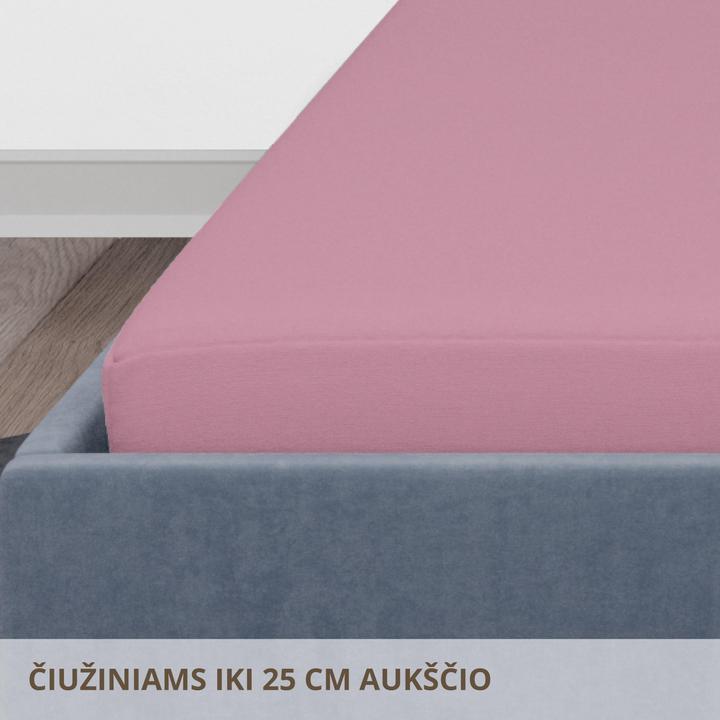 Immagine prodotto Domoletti LENZUOLO MATRIMONIALE SATEEN 180X200+25 ROSA (180 x 200 cm)