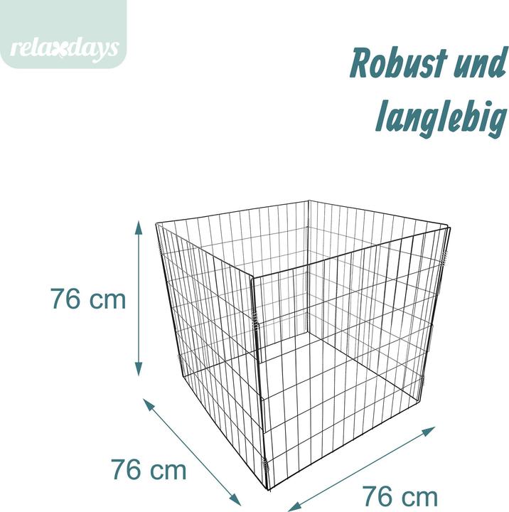 Actual product image Relaxdays 2x metal composters
