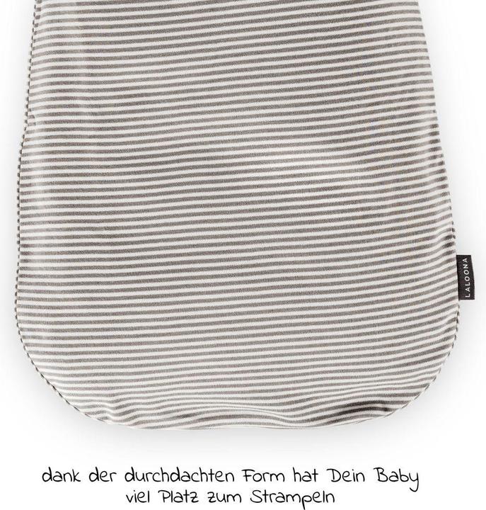 Actual product image La Loona LaLoona romper bag baby romper bag - white-taupe (50 cm, 0.5 TOG)