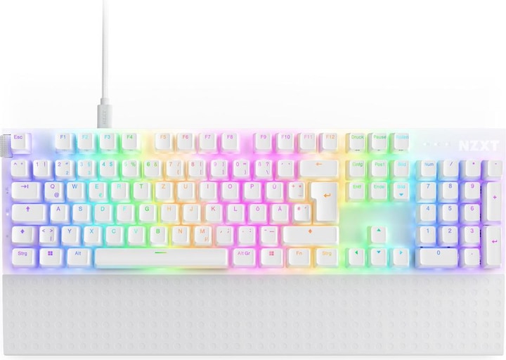 Produktbild NZXT Keyb. Function2 Full Size White KB-001NW-DE retail (DE, Kabelgebunden)