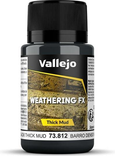 Black thick mud