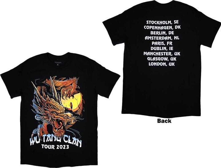 Actual product image Wu Tang Clan Tour 23 Dragon Back Print (L)