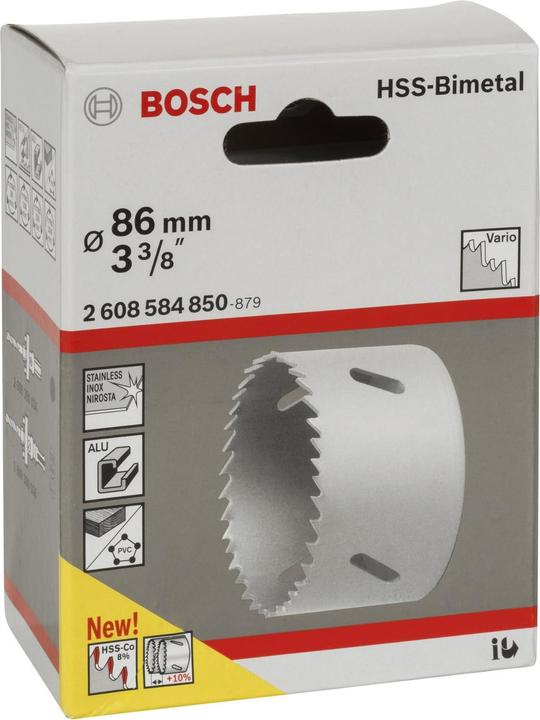 Produktbild Bosch Professional Zubehör Lochsäge HSS-Bimetall für Standardadapter, 86 mm, 3 3/8-Zoll (86 mm)