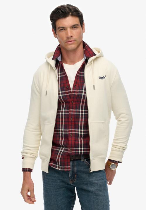 Image du produit Superdry Sweat à Capuche Zippé Logo Essential Mi-Brossé (M)