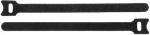 Produktbild ProXtend Hook and Loop 20cm x 12mm Black 10pcs (Klettkabelbinder, 200 mm, 10 Stk.)