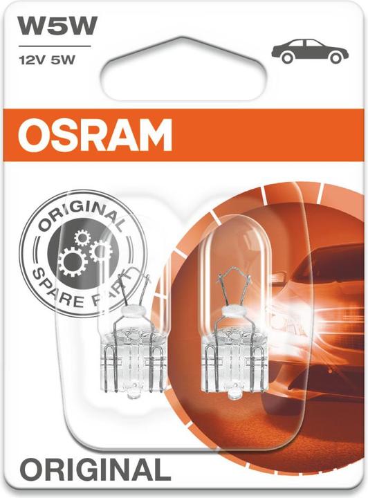 Actual product image Osram Minilampe 5W 12V W2,1X9,5D 2825 (W5W)