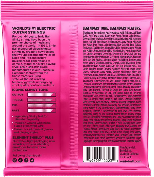 Actual product image Ernie Ball Super Slinky (6 x, Electric guitar, 0.04")