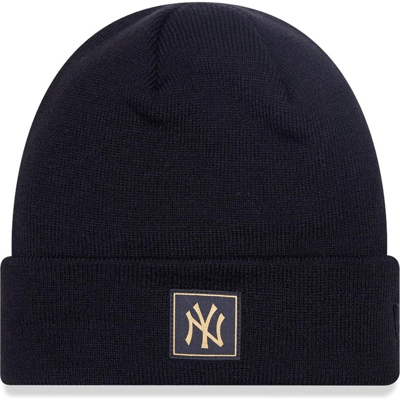 New Era, Herren, Mütze, Beanie Metallic Badge New York Yankees, Schwarz
