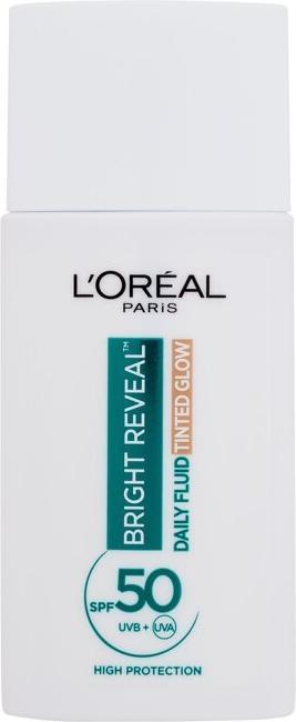 Image du produit L'Oréal Paris L'Oreal Paris Bright Reveal Brightening Tinted Fluid Spf 50+ Daily Fluid 50 Ml (Crème solaire visage, SPF 50, 50 ml)