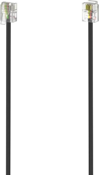 Actual product image Hama Modular cable, plug 6p4c - plug 6p4c, 3 m, black