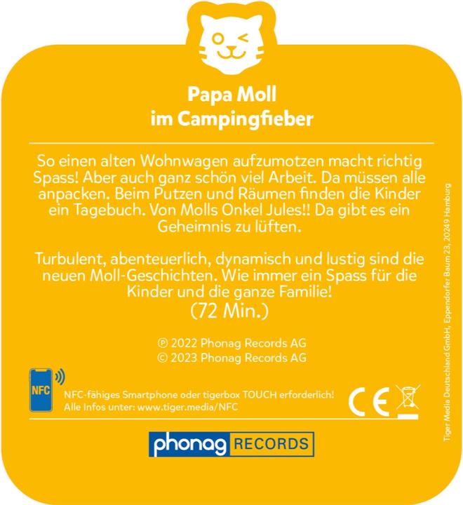 Produktbild Tigermedia tigercard - Papa Moll im Campingfieber (Schweizerdeutsch)