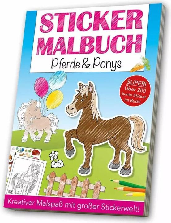Actual product image Sticker coloring book: Horses & Ponies