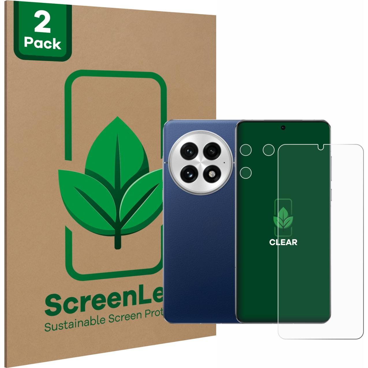 ScreenLeaf Schutzfolie nachhaltiger Displayschutz Display Schutz Folie Klar Transparent (2 Stück, OnePlus 13), Smartphon...