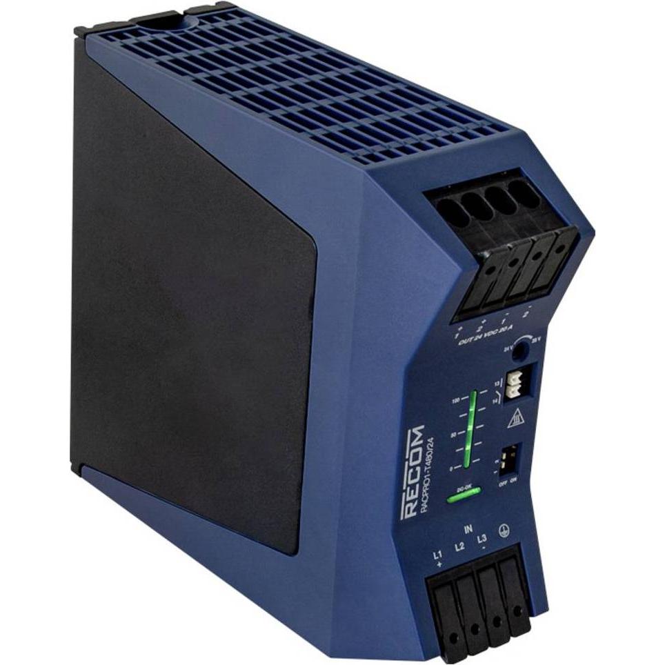 Recom, Alimentazione di sistema, Hutschienen-Netzteil DIN-Rail 20 A