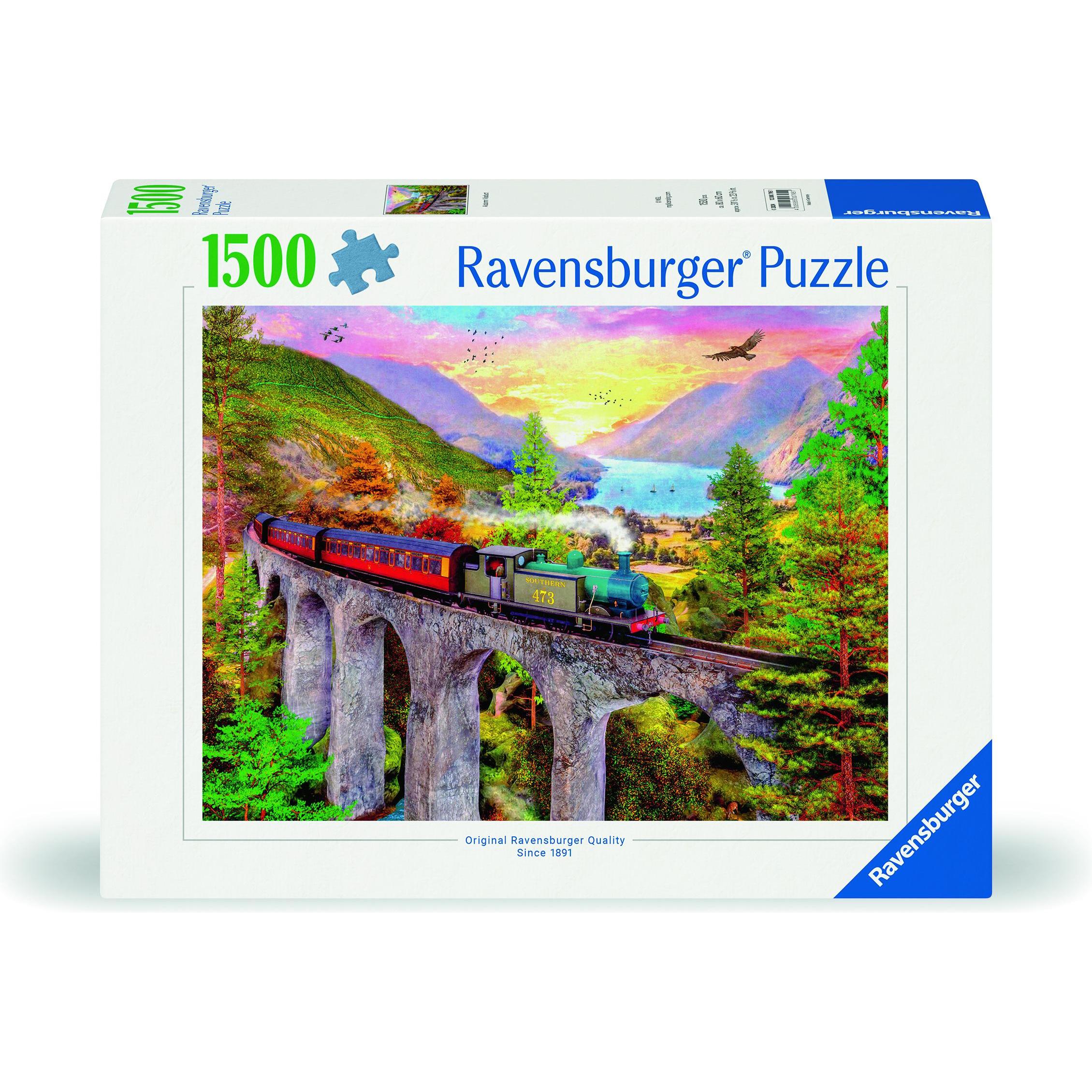 Ravensburger Puzzle 12000795 - Zugfahrt im Herbst - 1500 Teile Puzzle für Erwachsene ab 14 Ja (1500 Teile)