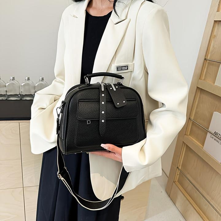 Immagine prodotto Only-Bags.Store Borsa in pelle PU alla moda, borsa a tracolla a conchiglia di tendenza, borsa a tracolla di colore