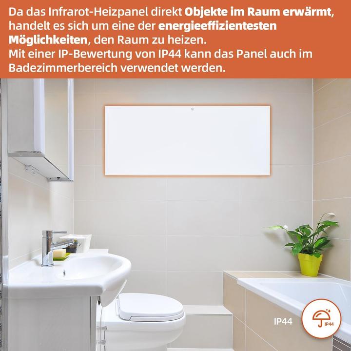 Actual product image SHE SHX SHXA700-WiFi Infrared heater with WiFi 700 Watt, white (700 W)