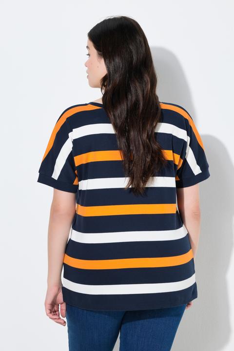 Produktbild Ulla Popken Sweater, Ringel, Rundhals, Halbarm (46, 48)