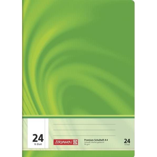 Brunnen, Heft + Block, Schulheft Young Vivendi A4 Lineatur 24 90 g/qm 16 Blatt (A4, Liniert)