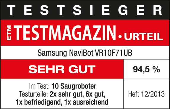 Immagine prodotto Samsung Navibot Corner Clean VR10F71UCFC/SW (Aspirazione robotica)