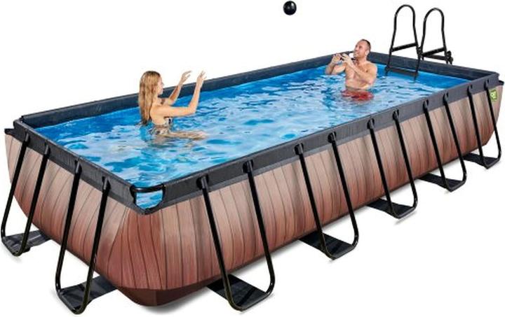 Produktbild Exit Rahmen-Pool Premium eckig 540x250x100 cm mit Sandfilterpumpe (540 x 250 cm)