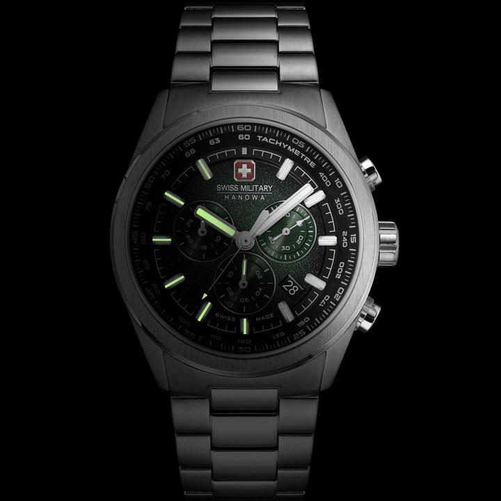 Actual product image Swiss Military Hanowa Navalus Pro Chrono (Analogue wristwatch, Chronograph, Swiss made, 43 mm)
