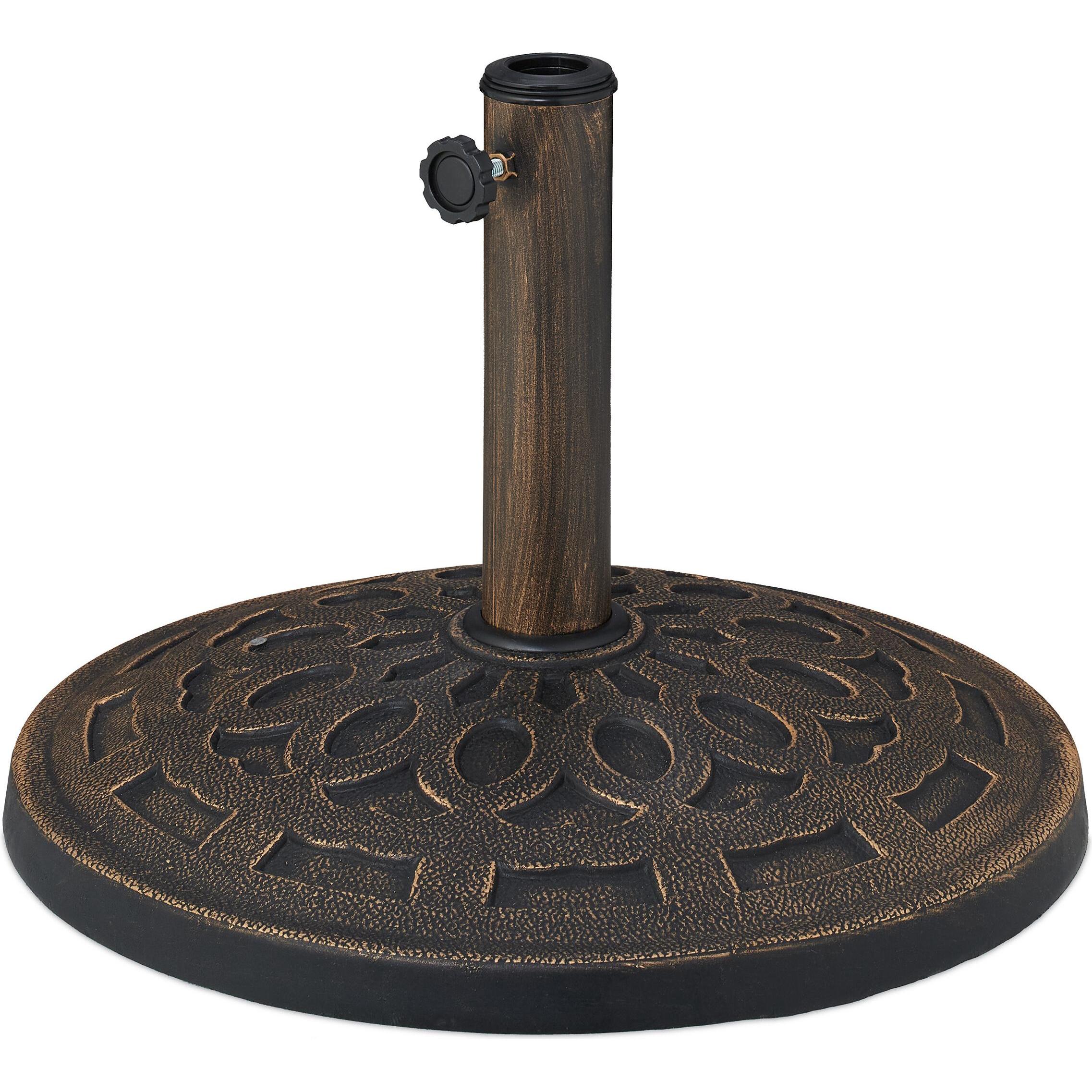 Relaxdays, Base + Piedistallo ombrellone, Base ombrellone