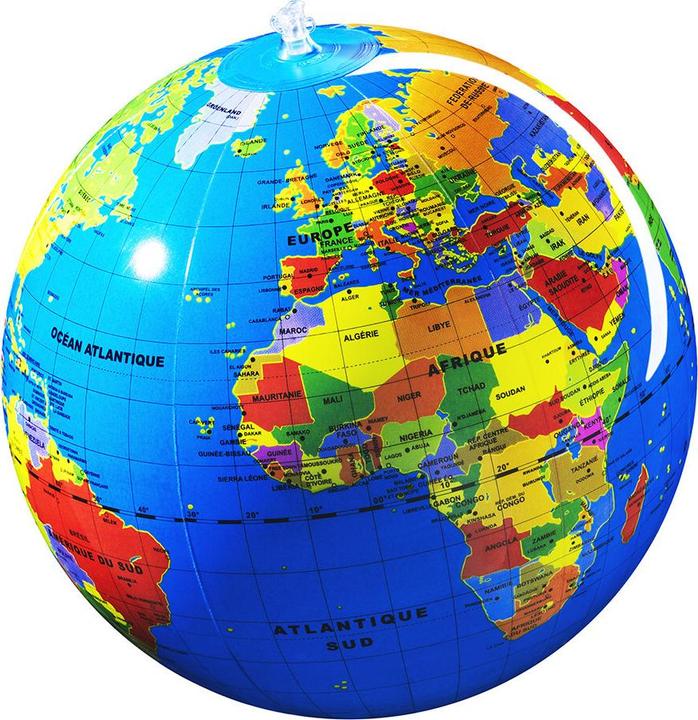 Actual product image Caly Toys Inflatable Globe 30cm World (German)