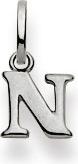 Actual product image Natsumi Schmuck Pendant Letter N White Gold 18K/750 (750/18 K white gold)