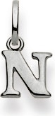 Immagine prodotto Natsumi Schmuck Ciondolo Lettera N in oro bianco 18K/750 (Oro bianco 750/18 K)