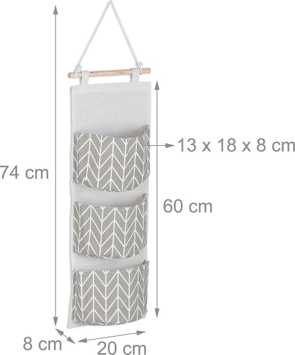 Actual product image Relaxdays Hanging organiser (3 x)