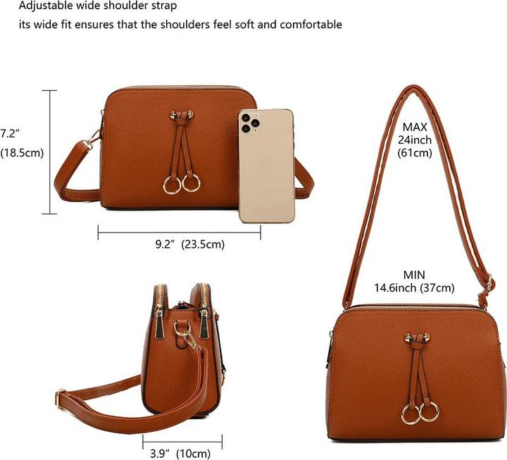 Produktbild Only-Bags.Store Solide Umhängetasche aus PU-Leder