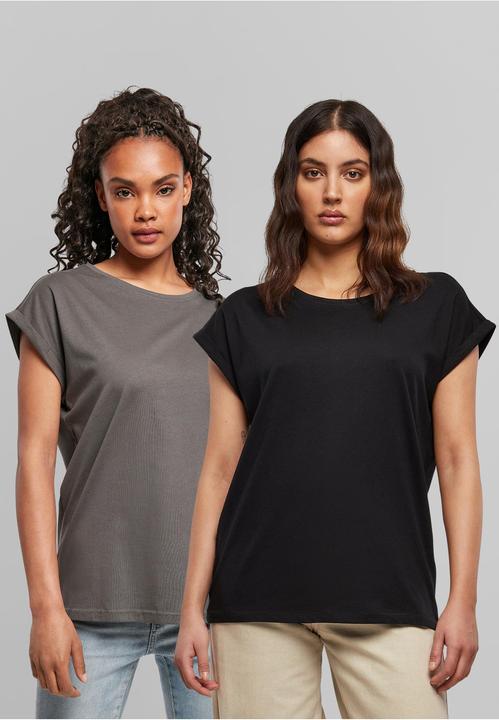 Produktbild Urban Classics Ladies Extended Shoulder Tee 2-Pack - 6524 (M)