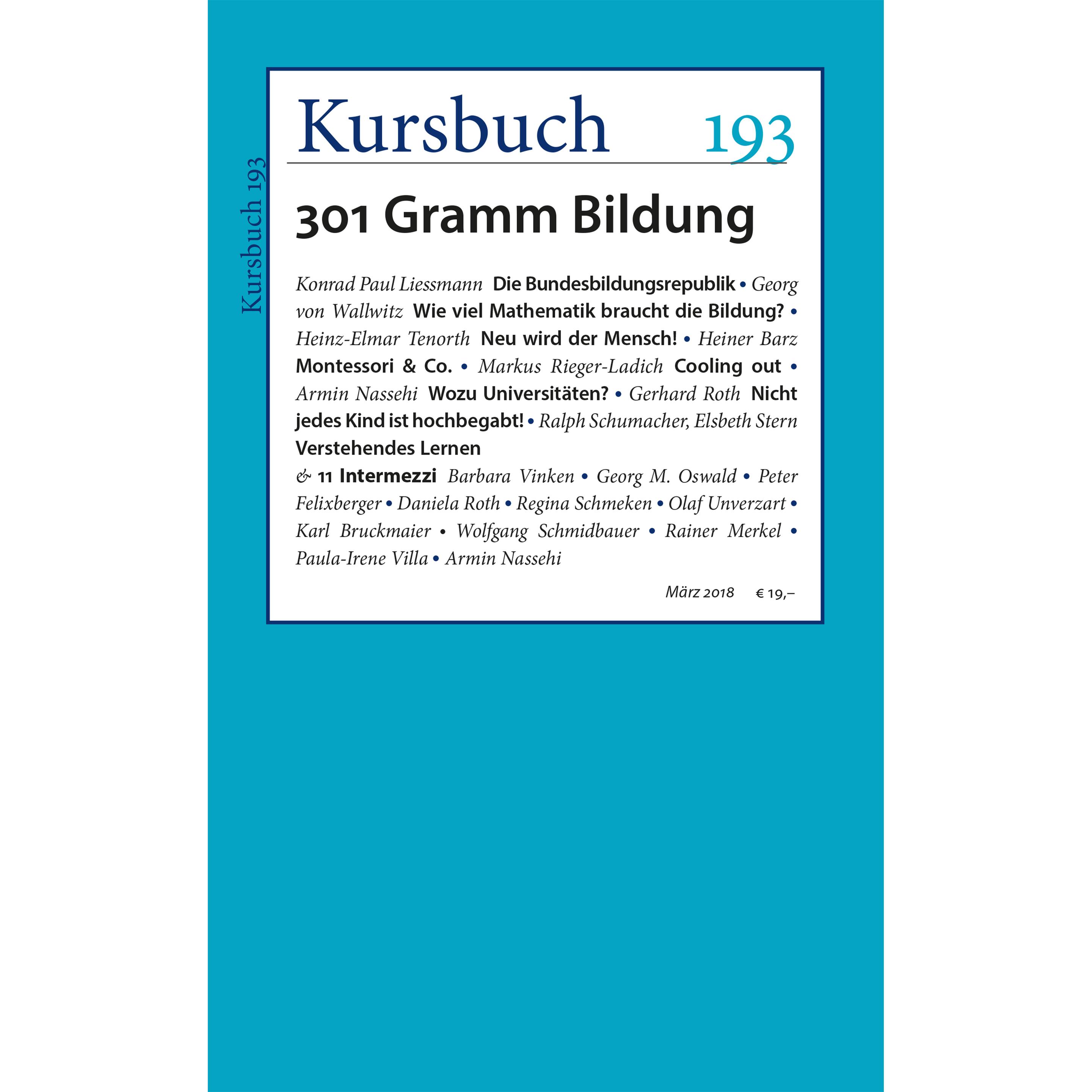 Kursbuch 193, Schulbücher von Peter Nassehi Felixberger