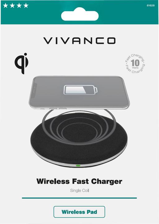 Produktbild Vivanco Wireless-/Induktions-Charger (10 W)