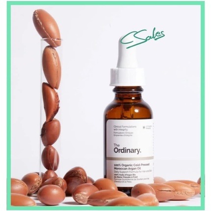 Actual product image The Ordinary Cloud.sales Cosmetics Original 100% Cold-Pressed Moroccan Argan Oil 30ml (Body oil, 30 ml)