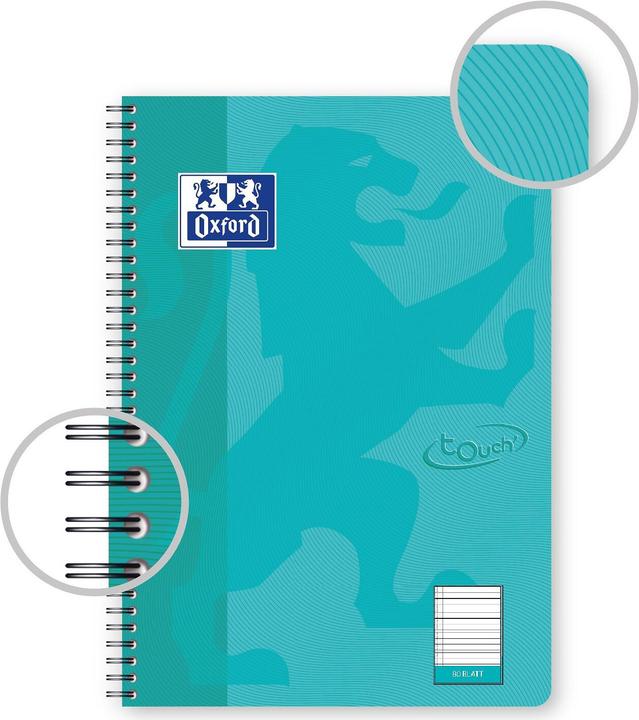 Image du produit Oxford Bloc-notes Touch (B5, Blanc, Couverture rigide)
