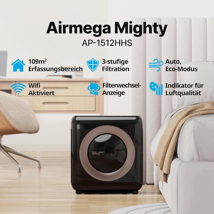 Produktbild Coway Airmega Mighty Luftreiniger mit Wi-Fi-Konnektivität (109 m²)