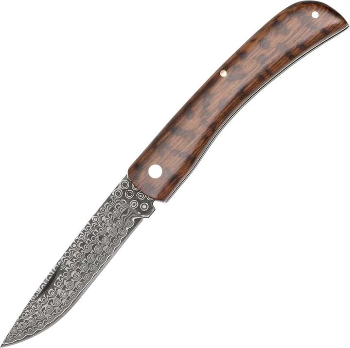 Produktbild Haller Damast-Taschenmesser Schlangenholz Rosenmuster (8 cm)